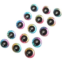 Yeux de jouet en peluche, modèle éducatif, jouet en peluche, accessoires de fabrication de poupées DIY, plastique scintillant 3D de sécurité pour la fabrication de peluches DIY