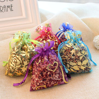 Sachet en maille de fleurs séchées de haute qualité pour armoire, désodorisant et anti-odeur, sachet parfumé aux herbes et aux grains