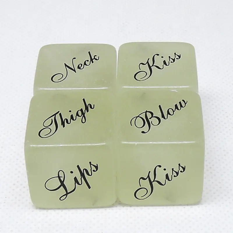 Ninghao Bachelor Party Sex Dice Light Up Dice 6 Sides and 12 Sides Ludo Games Sex Toys