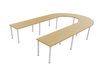 Système de bureau modulaire contractuel, table de réunion en bois extensible pour bureau, salle de formation, projet OEM