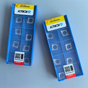 Plaquettes de tournage externes KORLOYS personnalisables CCGT09T304-AK H01 en carbure de tungstène, forme losange, revêtement PCD, pour tournage CNC, acier - Product Image 2