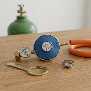 Régulateur de pression manuel pour bouteille de <span class=keywords><strong>gaz</strong></span> GPL, en zinc, pour cuisine domestique - Product Image 5
