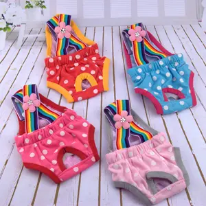 Pet Dog Diaper Covers Female Girl Puppy Pants Washable Teddy Poodle Bulldog