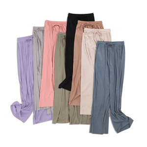 Nouveau design été femmes pantalons à jambes larges minceur décontracté <span class=keywords><strong>pantalon</strong></span> évasé <span class=keywords><strong>taille</strong></span> <span class=keywords><strong>haute</strong></span> lâche Culottes - Product Image 1