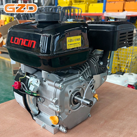 Moteur à essence Loncin G200F 196cc 6,5 CV 3600 tr/min à arbre horizontal avec démarrage par lanceur pour compacteur de plaques et taloche vibrante