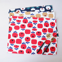 Serviette de cuisine en coton à imprimé floral de style nordique, serviette de thé, forme carrée