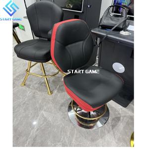 Silla de Casino Moderna para Baccarat y Máquinas <span class=keywords><strong>Tragamonedas</strong></span> Altura Ajustable y Diseño Giratorio para Jugadores de Club de Póker - Product Image 3