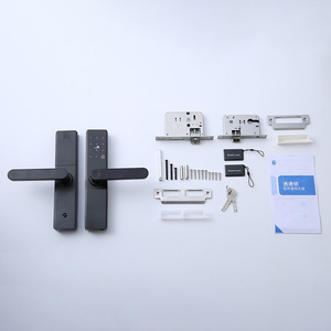 Wenxun Smart <b>Lock</b> S098M-1 Black Fingerprint Password Electronic Door <b>Lock</b> For Apartments Hotels Rental Properties - Product Image 3