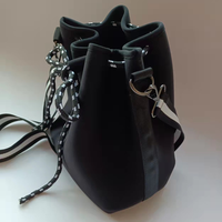 Sacs à bandoulière unisexes pour femme, fermeture à cordon, bretelles, sac seau à grande capacité, motif nœuds, polyester durable