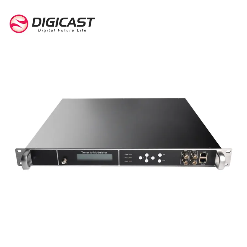 DVBC modülatörüne DVB-S2 ila 16 DVB-T DVB-C ISDB-T RF dijital TV modülatörüne otel TV sistemi çözümü DVBS