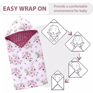Hot Selling Customizable 2026 New Double-sided Bumpy Velvet Hooded <strong>Baby</strong> <strong>Cocoon</strong> for Newborn - Product Image 5