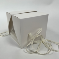 Scatole per Torte in Cartone Ondulato di Alta Qualità 12*12*10 Pollici, Robuste, Autoportanti, con Finestre Trasparenti Riciclate da 2mm per Conservazione Alimenti
