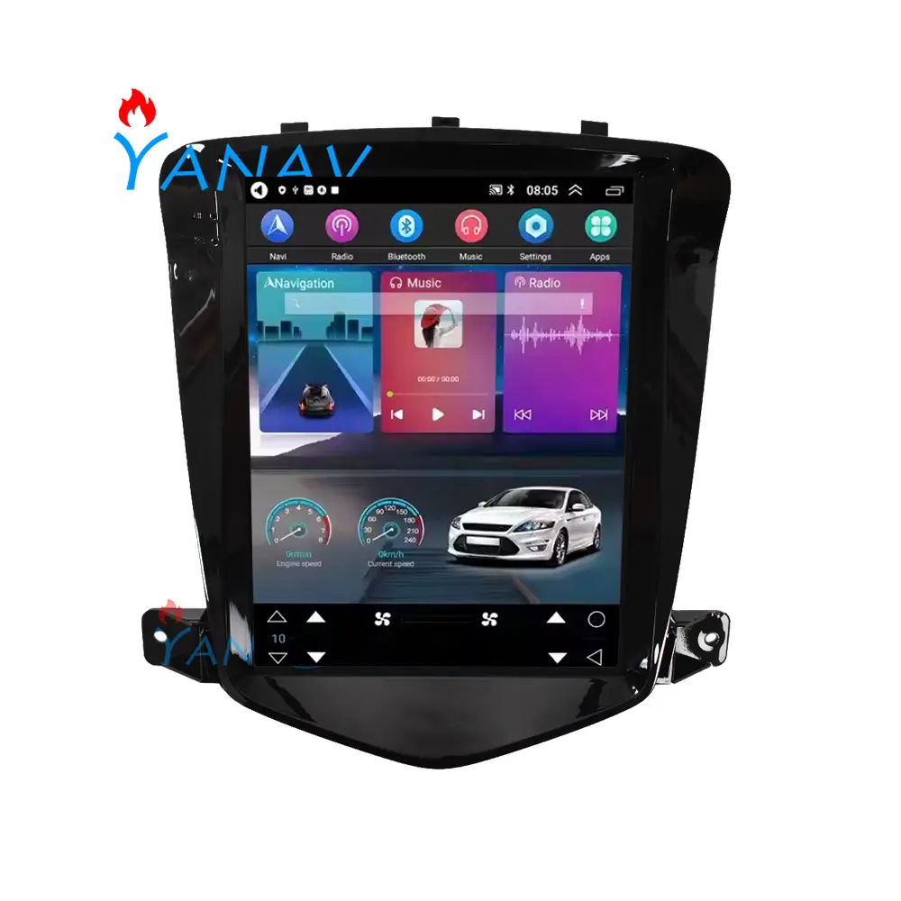 9,7 дюймов для tesla Стиль Сенсорный экран carplay стерео видео аудио gps плеер android автомобильное радио для Chevrolet Cruze 2008-2014