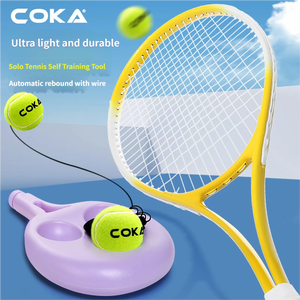 Raqueta de <span class=keywords><strong>Tenis</strong></span> de Aluminio para Adultos - Dispositivo de Rebote para Entrenamiento de Principiantes con Cuerda, Herramienta de Práctica Individual Ultraligera para Niños - Product Image 3