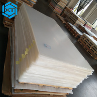 Panneau en plastique transparent de 1 mm 3 mm 8x4 pieds, feuille d'acrylique coulée résistante aux rayures