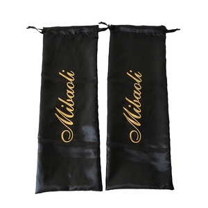 Özel Logo baskı saten kozmetik cilt bakımı ambalaj çantası yumuşak Slik makyaj için uçucu yağ çanta İpli çanta - Product Image 1