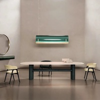Chaise de salle à manger en bois massif italien de conception nordique, design minimaliste moderne avec dossier en fer à cheval, fauteuil haut de gamme très élastique pour restaurant
