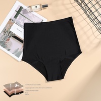 Grande taille taille haute sans couture coton entrejambe quatre couches étanche dames menstruel physiologique sous-vêtements stock en gros