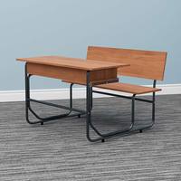 Ensemble de banc et de bureau d'école antique de conception moderne en Chine, cadre en métal, mobilier de classe confortable avec garantie de 15 ans