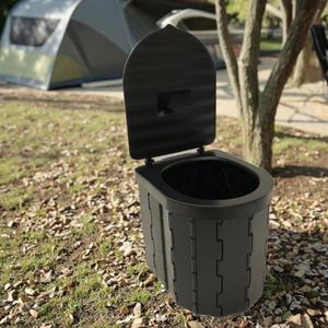 Inodoro de plástico plegable para acampar Edificio de jardín al aire libre portátil para campistas de escalada - Product Image 3