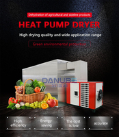 DANUBE Mesh Belt Warmtepompdroger 1000W 380V Elektrische Verwarming Isolatieplaat PLC Besturing Energiebesparende Droogapparatuur