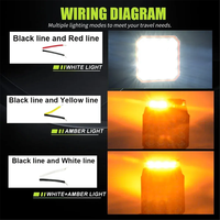 Luces de Trabajo de 4 Pulgadas, Faro Proyector, Luz de Advertencia, Baliza LED, Luces de Trabajo para Camión