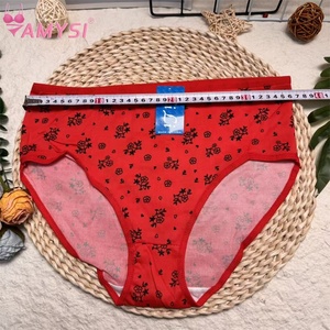 Amysi 535 #   Meistverkaufte Preisgünstige Damen-Unterwäsche mit Hohem Bund und Blumenmuster aus Milchseide für Frauen Mittleren Alters aus dem Pazifik - Product Image 5