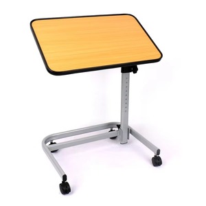 Height Adjustable Hospital Medical Movable Lifting Tilting Patients Over Bed <b>Bedside</b> Dining <b>Table</b> Overbed <b>Table</b> with Wheels - Product Image 4
