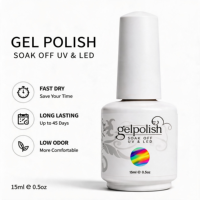 Nouvelles Couleurs Professionnelles pour Salons de Manucure – Produits de Salon – Kit de Vernis Gel UV Couleurs Nude Français, Blanc Français, Blanc Neige Super Éclatant