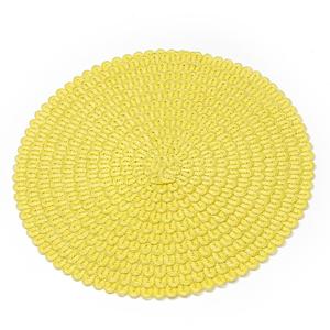 Set de table rond en PP tissé brillant de style campagnard, imperméable, <span class=keywords><strong>antidérapant</strong></span>, résistant à la chaleur, écologique, diamètre 38 cm - Product Image 2