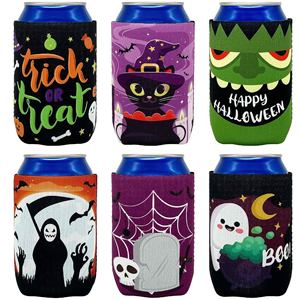 Halloween Party Dive-Themed Cola Cup Sleeve Christmas Pull-<b>Tab</b> Beer <b>Can</b> Sleeve Customizable with Various Designs - Product Image 6