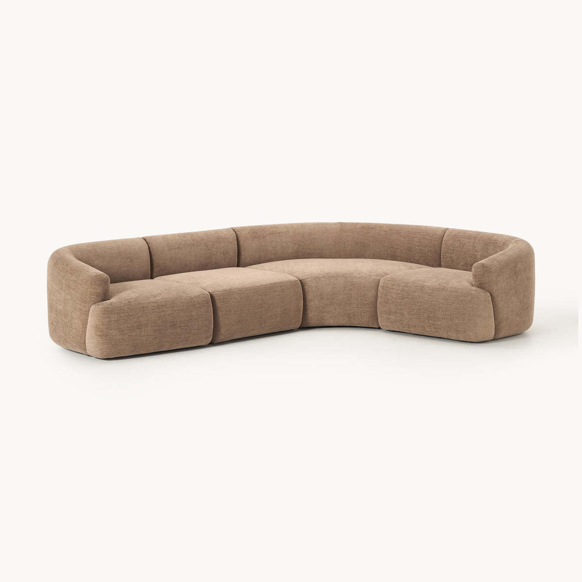 Brown velvety fabric