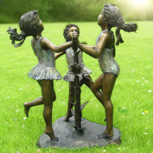 Estatuas de Bronce Fundido para Niños y Niñas al Aire Libre y Esculturas de Cachorros, Figuras 3D para el Día Nacional y Eventos Deportivos - Product Image 3