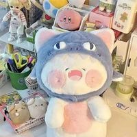 Mignon Requin Chat Oreiller Poupée Super Doux En Peluche Jouet Lit Animal Jouet Techniques Lavées