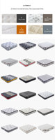 Euro king queen size matelas gel à mémoire de forme de haute qualité matelas d'hôtel d'occasion compresse enroulable matelas de poche dans une boîte