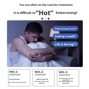 Parche Magnético Térmico Médico OEM para la Próstata, para Hombres, <span class=keywords><strong>Dolor</strong></span> Lumbar, Prostatitis, Hinchazón, Micción Frecuente, Incontinencia Urinaria - Product Image 3