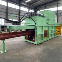 Presse à balles horizontale hydraulique Hongzhi pour le recyclage du papier usagé, machine de pressage automatique en acier au carbone, multi-tension, économe en énergie