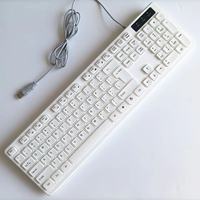 Keyboard berkabel OEM ODM, Keyboard berkabel permainan Usb harga rendah ergonomis nyaman