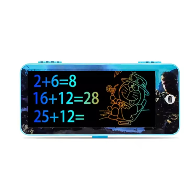 Notepad Kids Display DigitalHand Pen Box LCD Electronic Writing Board Pencil Case with 6 Inch Lcd Writing Tablet
