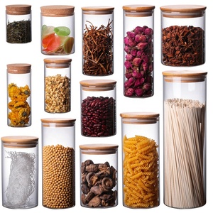 Vente en Gros Usine <span class=keywords><strong>de</strong></span> Bocaux <span class=keywords><strong>de</strong></span> Rangement en Verre Borosilicate Épais Personnalisés pour Aliments et Épices <span class=keywords><strong>de</strong></span> Cuisine avec Couvercles - Product Image 2