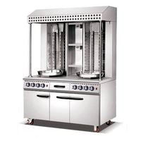 Machine à Shawarma à gaz double Prix de la machine à Shawarma pour poulet/Shawarma Maker