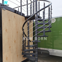 Europe Commercial nsf Concession Traiteur Mobile Fast food café remorques extensibles Remorque alimentaire à deux étages avec terrasse