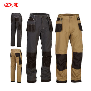 높은 가시성 내화 작업 바지 자수 패턴 장식과 방수 경량 짠 트윌화물 바지 - Product Image 6