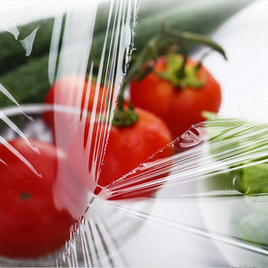 <span class=keywords><strong>Film</strong></span> plastique jetable Compostable, résistant au micro-ondes, <span class=keywords><strong>Film</strong></span> PLA, <span class=keywords><strong>Film</strong></span> étirable biodégradable, rouleau géant avec coupe-glissière amovible - Product Image 3