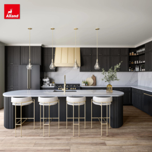 Allen تحت المنظم متعددة الأغراض رف تخزين خزانة مطبخ للمطبخ الحمام مكتب أسود تحت الحوض المنظم - Product Image 3