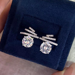 Aretes de Plata Reciclada con Cuarzo Rosa Natural para <b>Regalo</b> de Aniversario Hipoalergénicos con Estuche Mayorista - Product Image 1