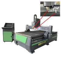 Machine de fraisage CNC multifonctionnelle 1325 avec couteau vibrant oscillant et table à vide, système XDW, pour matériaux durs et flexibles