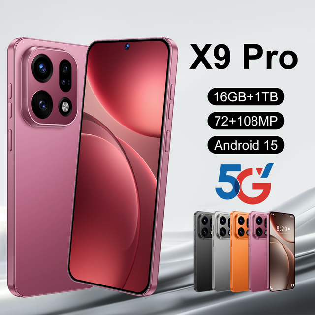 X9 Pro 5G Android 15 Phone 7.3 Inch Big Display 16+1TB 108MP Rear Camera 8000mAh CDMA