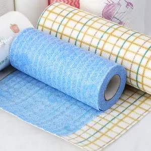 निर्माता बांस फाइबर पुन: प्रयोज्य रसोई कागज तौलिए रोल प्रतिस्पर्धी मूल्य के साथ रसोई कागज