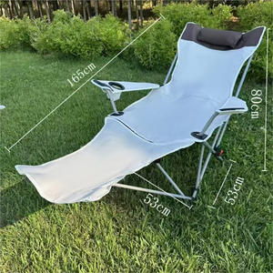 Chaises pliantes de camping, de plage et de pêche, légères, réglables, avec dossier haut, pour l'extérieur - Product Image 4